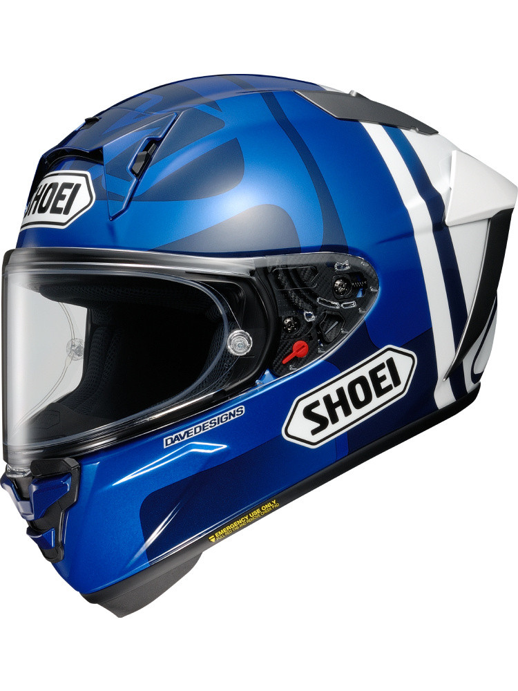 МОТОШОЛОМ SHOEI X-SPR PRO A.MARQUEZ73 V2 TC-2 КОЛІР СИНІЙ/БІЛИЙ