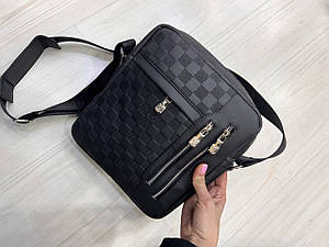 Сумка на плече чоловіча Louis Vuitton LV чорна