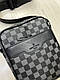 Сумка на плече чоловіча Louis Vuitton LV чорна, фото 6