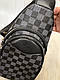 Сумка на плече чоловіча Louis Vuitton LV чорна, фото 5
