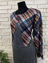 Лаконічна жіноча сукня, тканина "Ангора" 56 розмір, фото 2