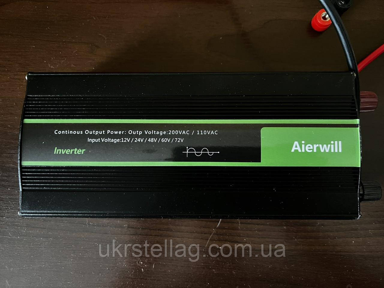 Чистий синус 1600 W. Перетворювач напруги Aierwill з 12V на 220 V, фото 1