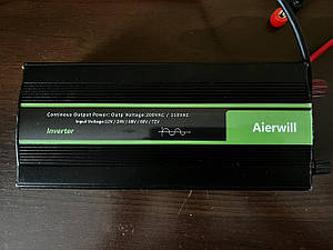 Чистий синус 1600 W. Перетворювач напруги Aierwill з 12V на 220 V