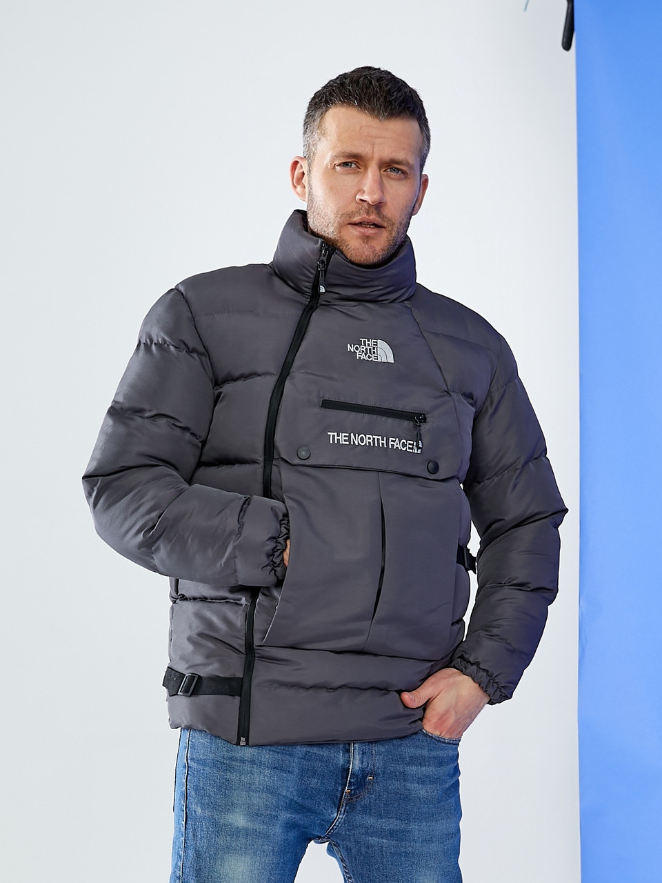 Куртка The North Face Tactical чоловіча сіра Зе Норт Фейс зимовий пуховик XXL