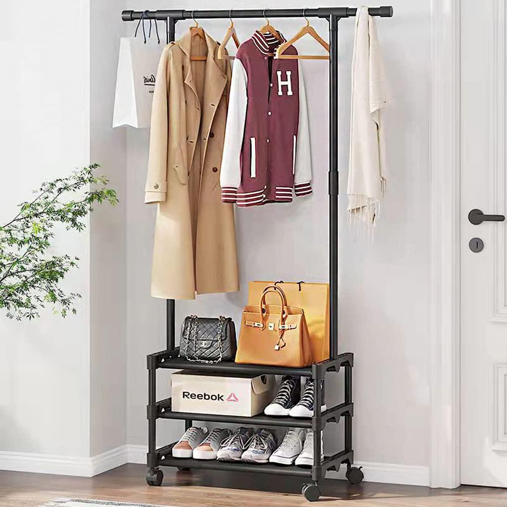 Вішак для одягу SINGLE-POLE SHOE and HAT RACK, пересувний вішак для одягу