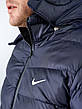 Куртка чоловіча Nike темно-синя з капюшоном осінь/зима Найк, фото 7