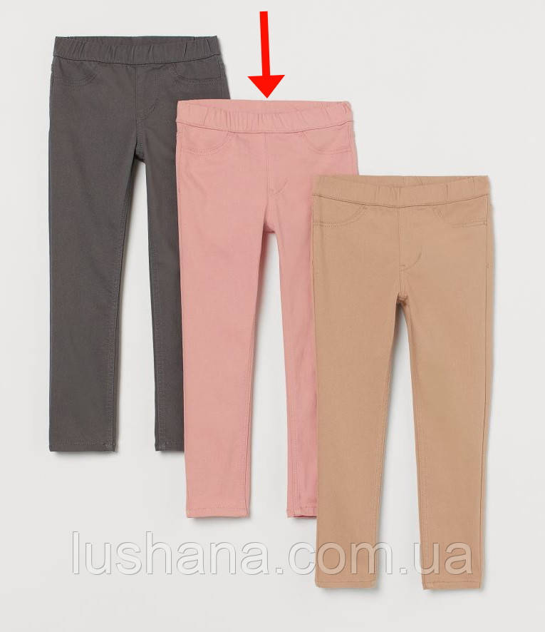 /50022/ Дитячі трегінси штани H&M на дівчинку р.122 – 6-7 років Рожеві, фото 1