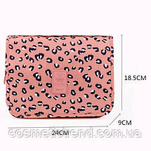 Косметичка/несесер дорожня розкладна підвісна Trevel Toiletry Pouch (малюнок leo camel) 42*24*9 см, фото 5