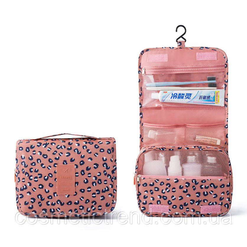 Косметичка/несесер дорожня розкладна підвісна Trevel Toiletry Pouch (малюнок leo camel) 42*24*9 см