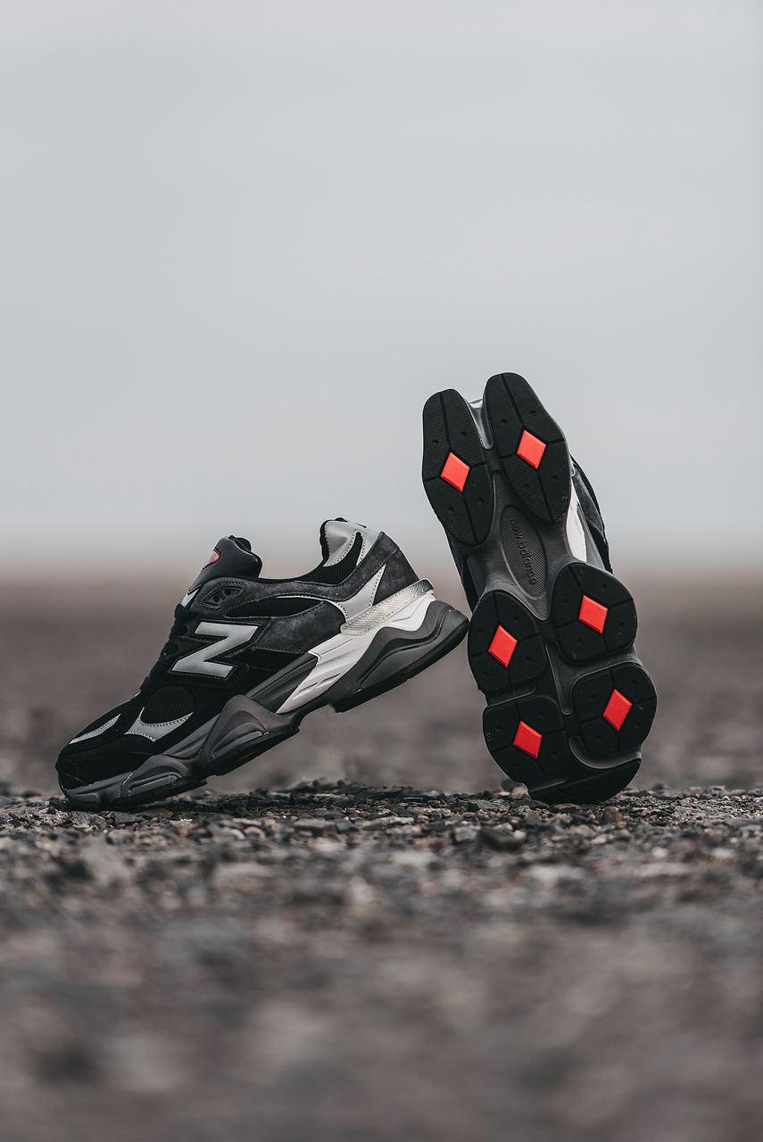 Кросівки чоловічі чорні New Balance 9060 CASTLEROCK Black White Grey (09806), фото 1