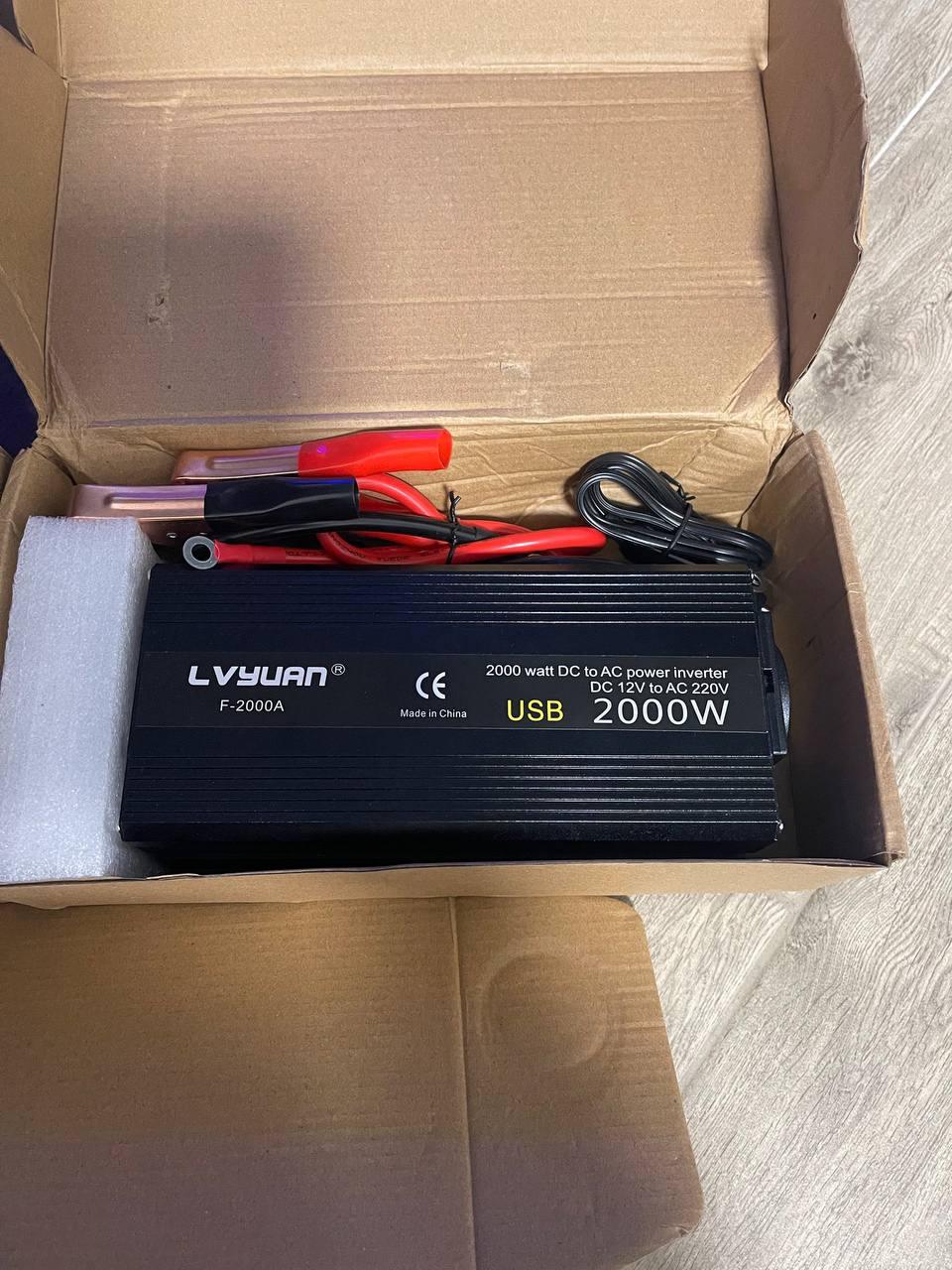 Инвертор преобразователь Lvyuan 12-220V 2000W модифицированная ...