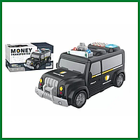 ST Детская копилка сейф Машина Money Transporter 589-11B, детская копилка с кодом и отпечатком