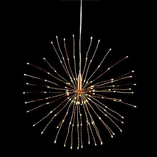 ST Новогодняя гирлянда фейерверк RD-268 110LED 35см, светодиодная гирлянда цвет лампочек - Белый - фото 4 - id-p1746507782