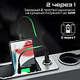 Автомобільний зарядний пристрій Promate Bullet-PD40 W 2хUSB-C Black (bullet-pd40.black), фото 3