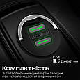 Автомобільний зарядний пристрій Promate Bullet-PD40 W 2хUSB-C Black (bullet-pd40.black), фото 6