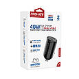 Автомобільний зарядний пристрій Promate Bullet-PD40 W 2хUSB-C Black (bullet-pd40.black), фото 10