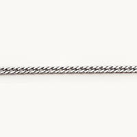 Серебряная цепочка в плетении двойной ромб, 60 см / 3мм