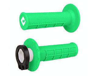 Мото Гріпси ODI MX V2 MX Lock-On Half-Waffle 117 mm Flo-Green