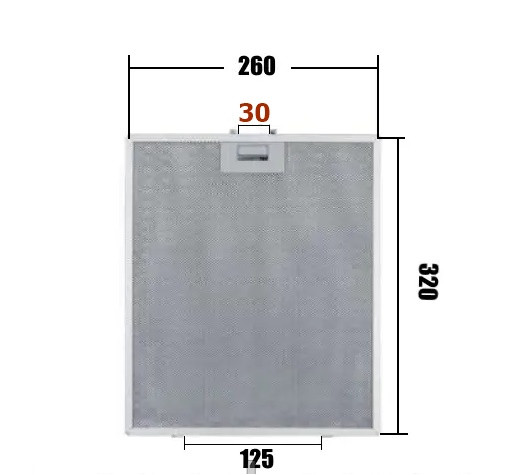 Фільтр для витяжки 260 x 320 mm Pyramida, фото 1