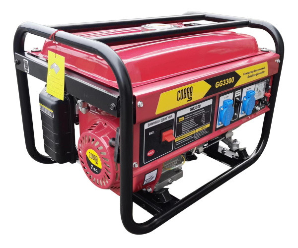 Генератор бензиновий двопаливний COBRA GG3300LPG, 3.1/3.3 кВт, ручний старт, фото 1