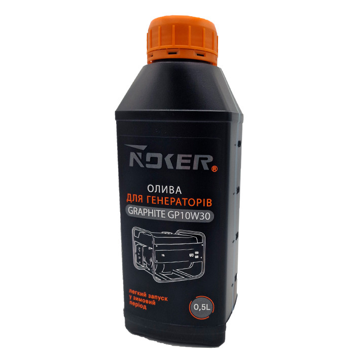 Масло 4Т NOKER GRAPHITE GP 10W - 30  0.5л для генераторов