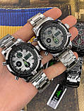 Чоловічі годинники AMST 3022 Metall Silver-Black-Silver, фото 8