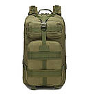 Великий тактичний рюкзак 45L, армійський 45-50 літрів — Розмір: 50 см х 30 см х 30 см (Green), фото 3