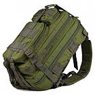 Великий тактичний рюкзак 45L, армійський 45-50 літрів — Розмір: 50 см х 30 см х 30 см (Green), фото 4