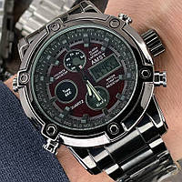 Чоловічі годинники AMST 3022 Metall Black-Red