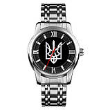 Годинник механічний Patriot Classic Glory to Ukraine Silver-Black, фото 3