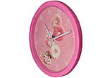 Годинник настінний пластиковий Optima DONUT, рожевий, фото 2