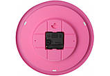 Годинник настінний пластиковий Optima DONUT, рожевий, фото 3