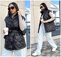 Жіночий стильний жилет Міда чорний