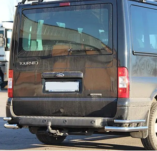 Задні кутки AK003-Double нерже Ford Transit 2000-2014
