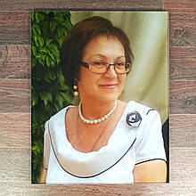 Триплекс фото на сучасний пам'ятник / Портрет у склі 40х60 см, товщина 12 мм (6+6)