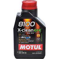 Motul 8100 X-clean EFE 5W-30 1л (814001/109470) Синтетическое моторное масло