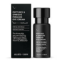 Крем для кожи вокруг глаз с пептидами и омега Allies of Skin Peptides & Omegas Firming Eye Cream 15 мл