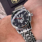 Годинник механічний Patriot Classic Glory to Ukraine Silver-Black, фото 2