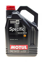 Motul Specific 504 00 507 00 5W-30 5л (838751/106375) Синтетическое моторное масло