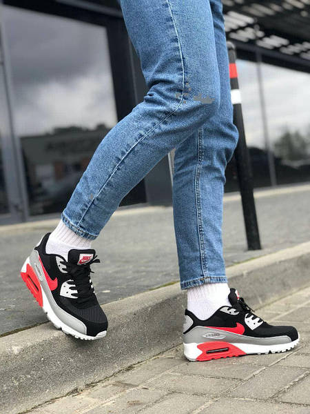 Black grey and red nike air max 2025
