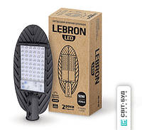 LED світильник вуличний Lebron L-SL, 50W, консольний, SMD, 6200K, 4500Lm, кут 120°