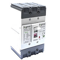 Автоматичний вимикач силовий регулюємий SIGMA 3Р, 63-80А, 25кА (3B160080)