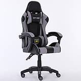 Компютерне крісло EXT ONE ЧОРНО-СІРЕ Геймерське крісло Офісне крісло спортивне Крісло ігрове до 120кг Польша, фото 10