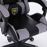 Компютерне крісло EXT ONE ЧОРНО-СІРЕ Геймерське крісло Офісне крісло спортивне Крісло ігрове до 120кг Польша, фото 5