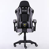 Компютерне крісло EXT ONE ЧОРНО-СІРЕ Геймерське крісло Офісне крісло спортивне Крісло ігрове до 120кг Польша, фото 9