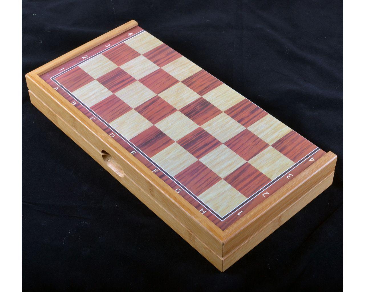 Ігровий набір 3в1 нарди шахи та шашки (48х48 см)