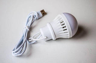 Лампа LED USB - світлодіодна лампа USB з гачком та кабелем 1 м