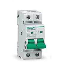 Автоматичний вимикач постійного струму Suntree SCB8-125DC 2P (550В, 125А, кат.С, 6кА)