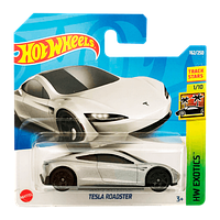 Машинка Базова Hot Wheels Tesla Roadster HCV04 Exotics Silver 1шт Новий