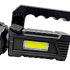 Ліхтарик акумуляторний 2в1, 50 Вт, з USB-зарядкою та бічним світлом, BL T-100 / Світлодіодний ручний ліхтар, фото 8